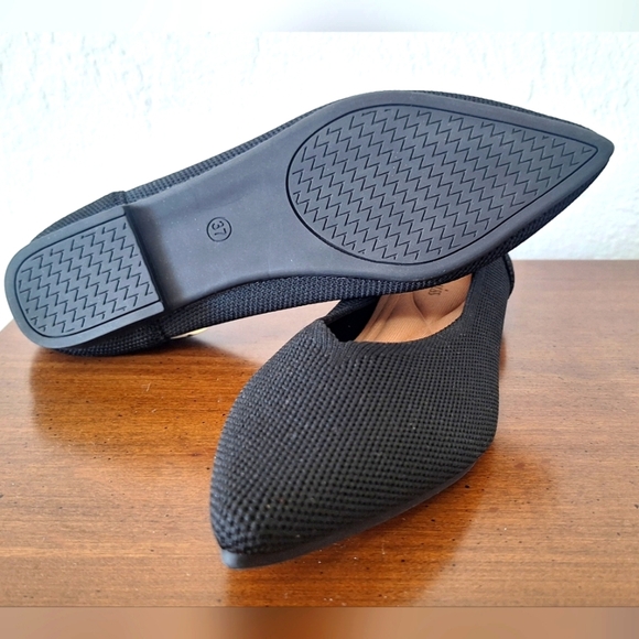 Semwiss Women's Pointed Toe Flats, Elegant Comfortable Knitted Flats Size 7 - Picture 4 of 6